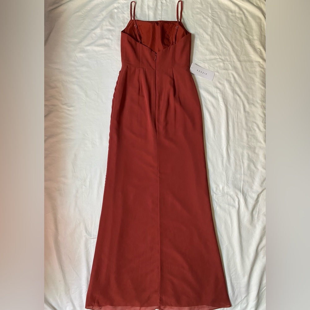 AZAZIE Tayla Chiffon Maxi Dress - Terracotta - Picture 10 of 15